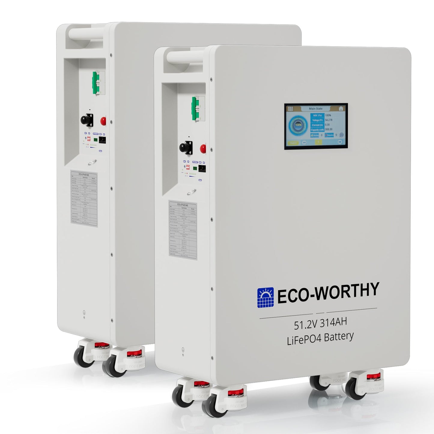 Eco-Worthy Batterie Lithium 48v 314ah | 16kWh Haute Capacité | Domestique Lifepo4 - eco-worthy-fr