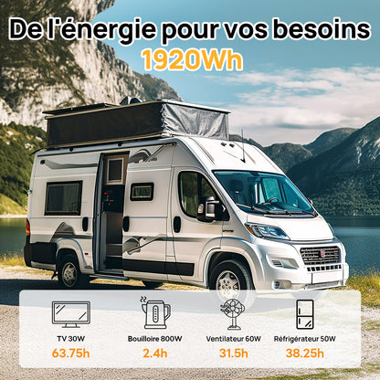 Eco-Worthy Batterie lithium LiFePO4 12V 150Ah Avec Bluetooth-Protection basse température - eco-worthy-fr