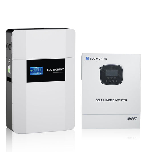 Eco-Worthy Batterie Murale LiFePO4 48V 100Ah avec Onduleur All-in-One 3000W – Kit Solaire Autonome ECO-WORTHY - eco-worthy-fr