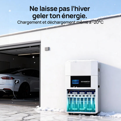 Eco-Worthy Batterie Murale LiFePO4 48V 100Ah avec Onduleur All-in-One 3000W – Kit Solaire Autonome ECO-WORTHY - eco-worthy-fr