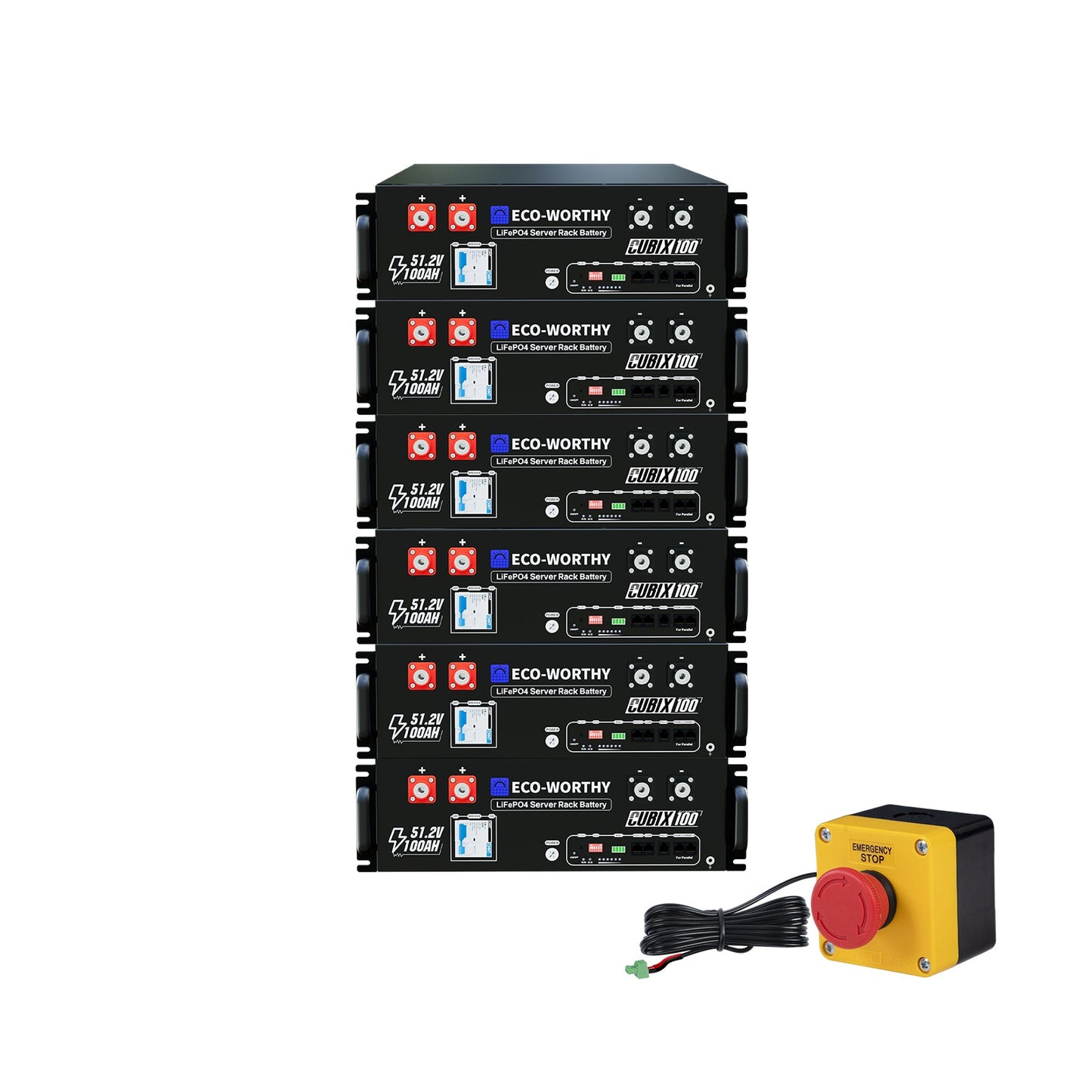 Eco-Worthy CUBIX100 Batterie LiFePO4 Rackable 48V 100Ah | IEC 62619 et Garantie 10 ans - eco-worthy-fr