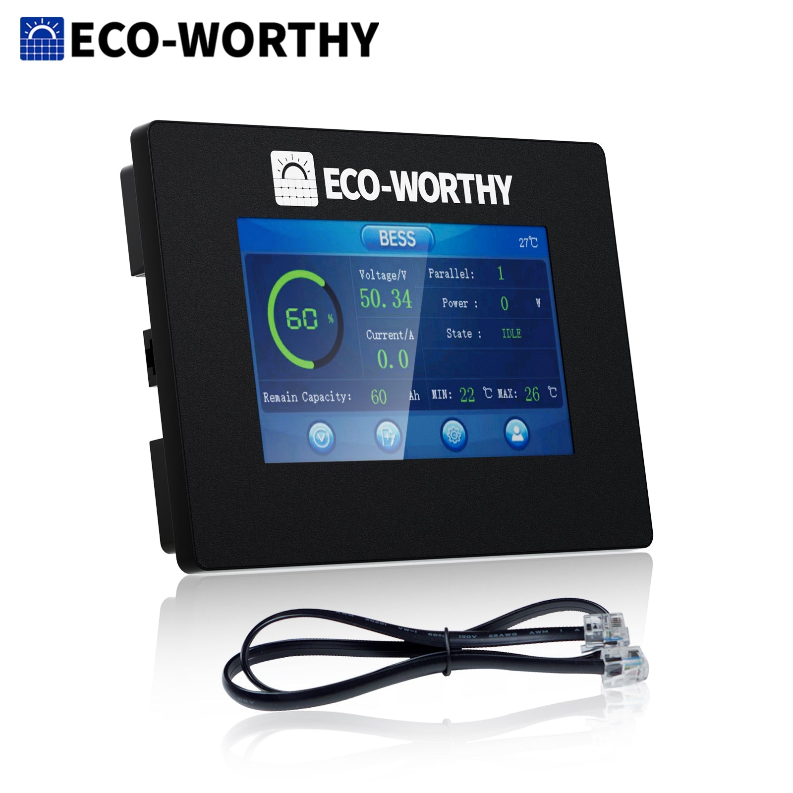 Eco-Worthy ESM100 — Moniteur pour Batterie Domestique Cubix100 & Batteries Murales - eco-worthy-fr