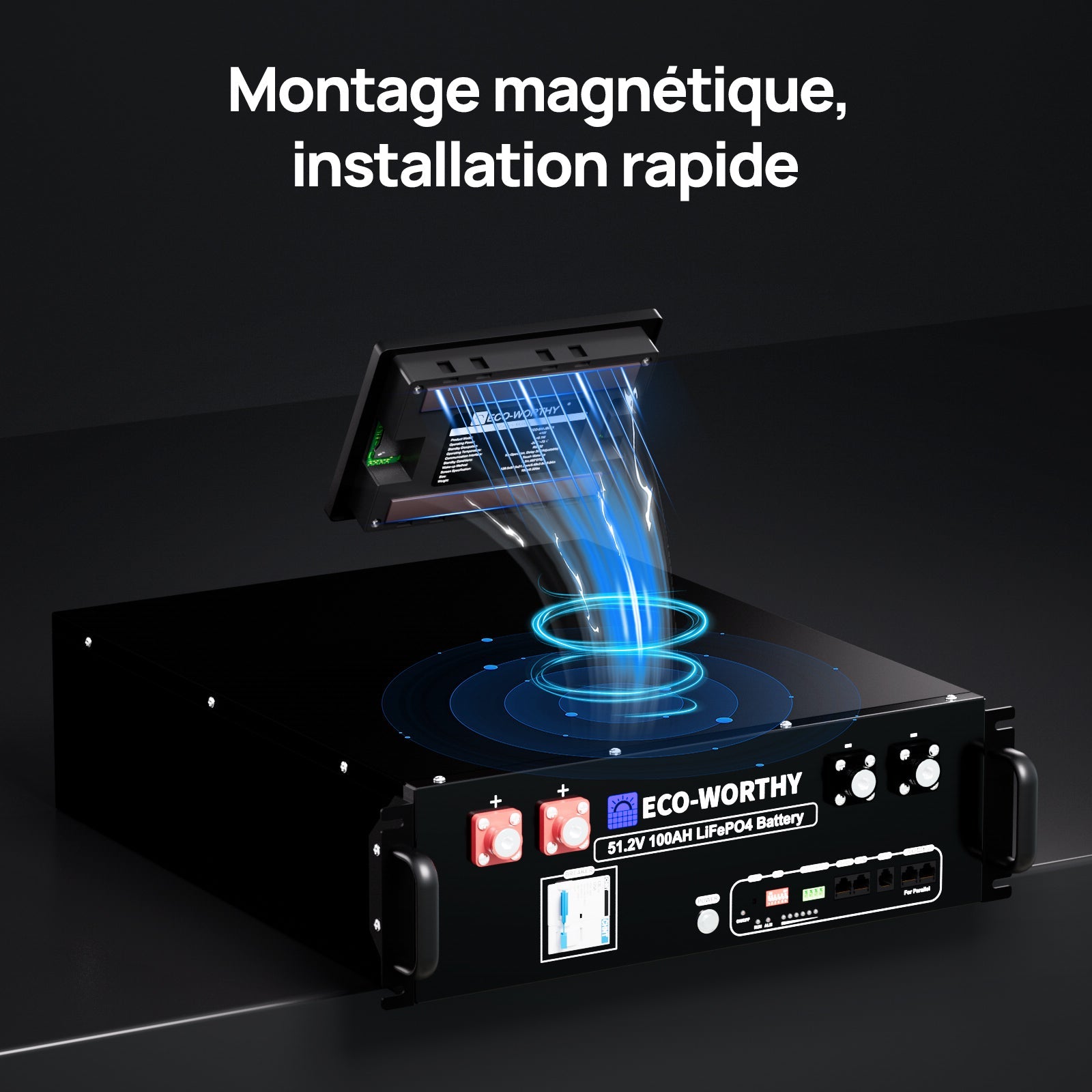 Eco-Worthy ESM100 — Moniteur pour Batterie Domestique Cubix100 & Batteries Murales - eco-worthy-fr