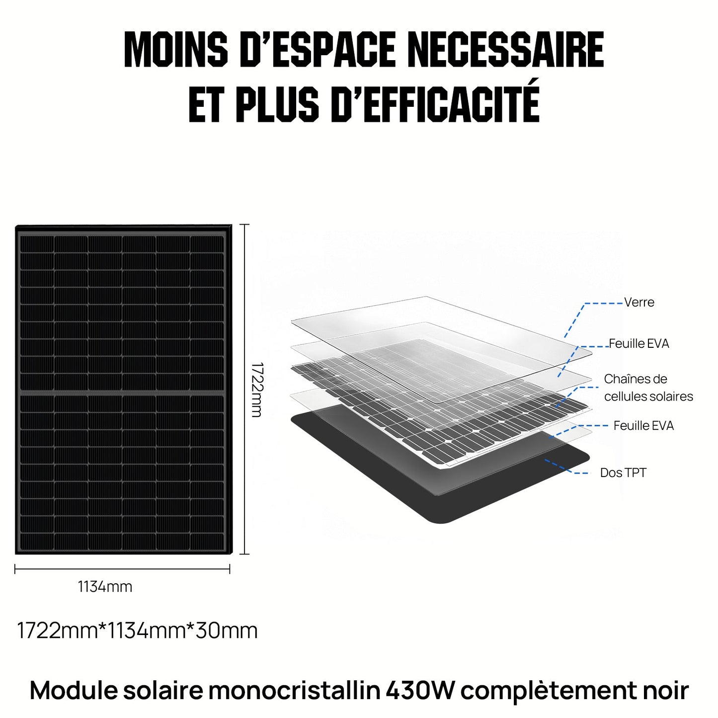 Eco-Worthy Kit solaire autoconsommation 2580W - 10,24kwh batterie - Onduleur 5000W - eco-worthy-fr