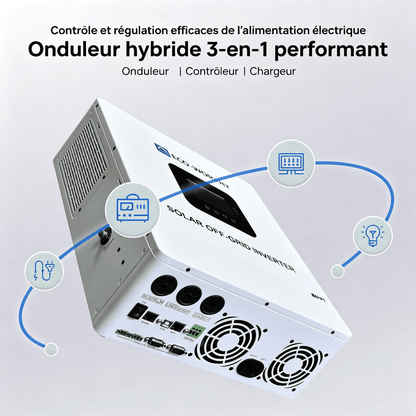 Eco-Worthy Kit Solaire Autonome 5kW avec Batterie LiFePO4 Rackable 5.12kwh / 10.24kWh - eco-worthy-fr