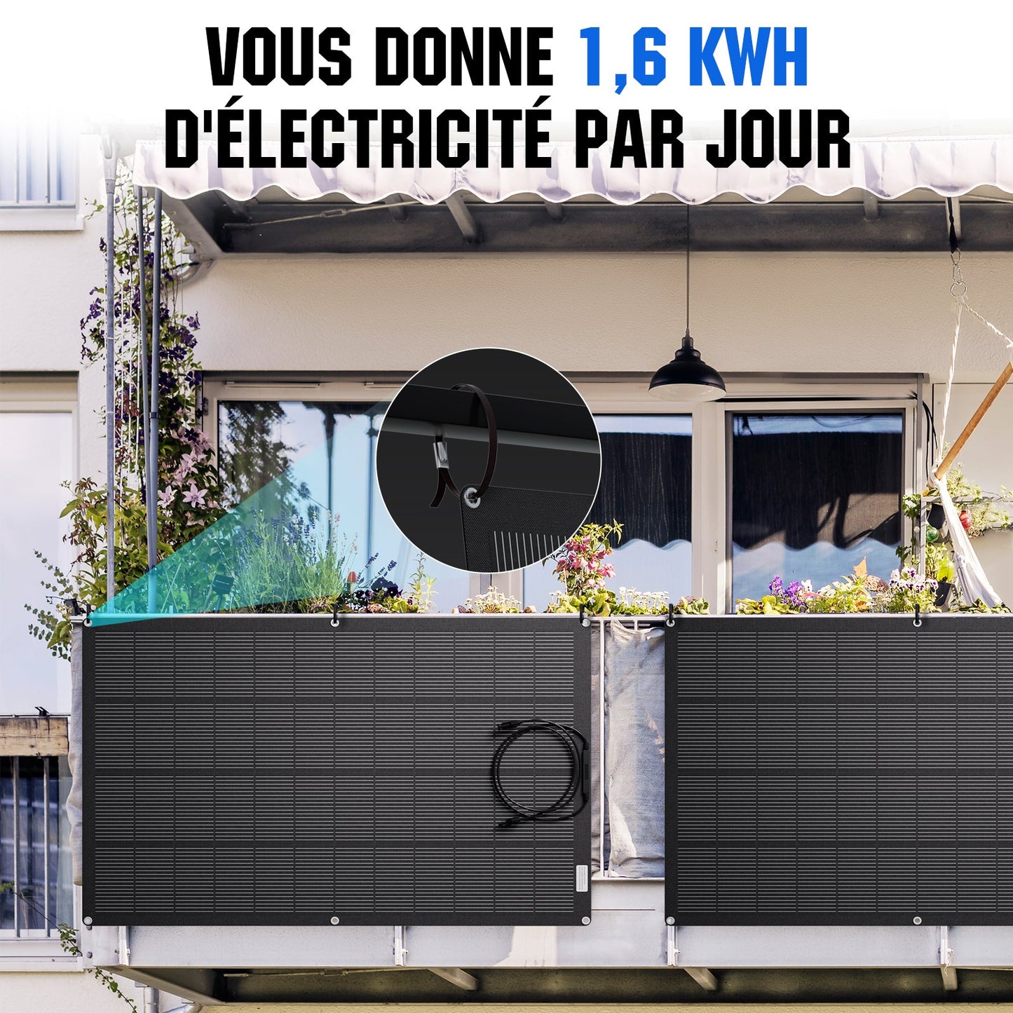 Eco-Worthy kit solaire hors réseau 400W 12V pour camping-car avec MPPT 40A - eco-worthy-fr