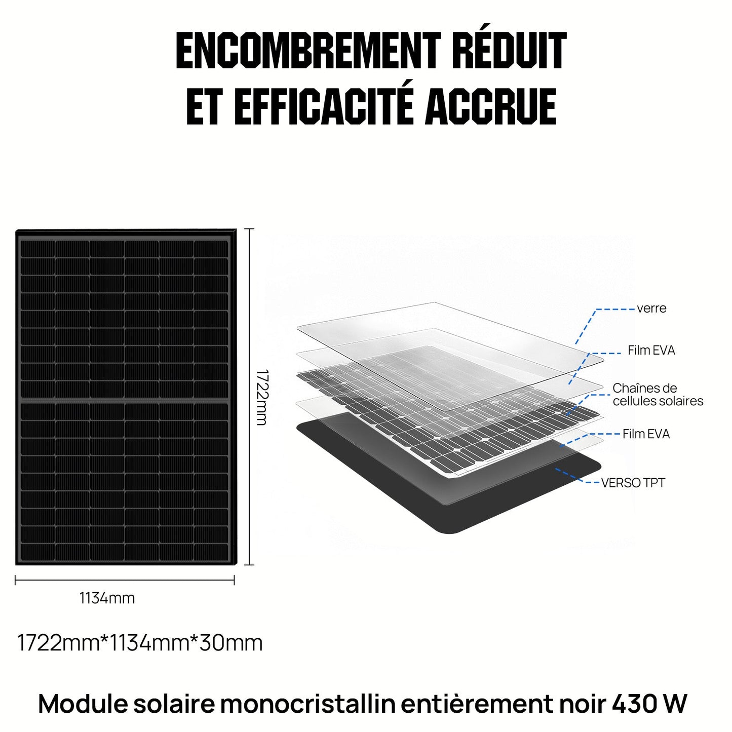 Eco-Worthy Kit Solaire Hors Réseau Complet 48V 10kW (24 x 430W) - eco-worthy-fr