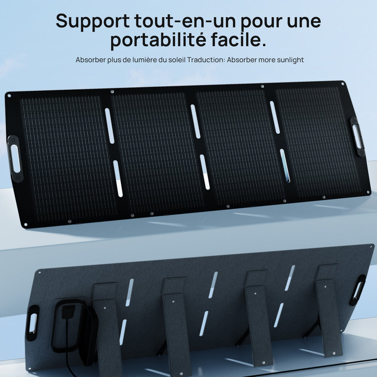 Eco-Worthy Panneau solaire portable 200W Pour Camping-car - eco-worthy-fr