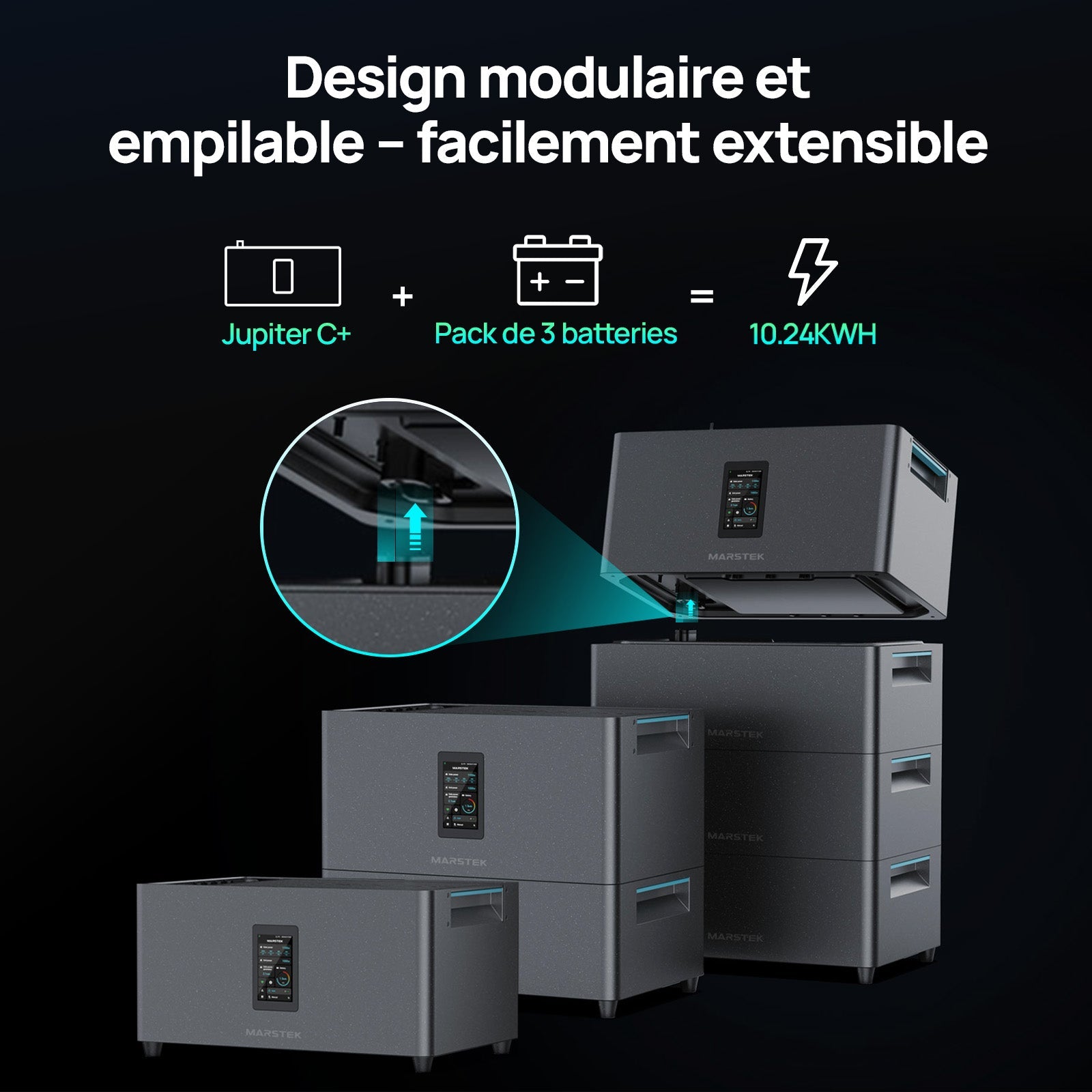 Eco-Worthy Station électrique Marstek Jupiter C+ avec stockage – Plug & Play pour balcons et jardins - eco-worthy-fr