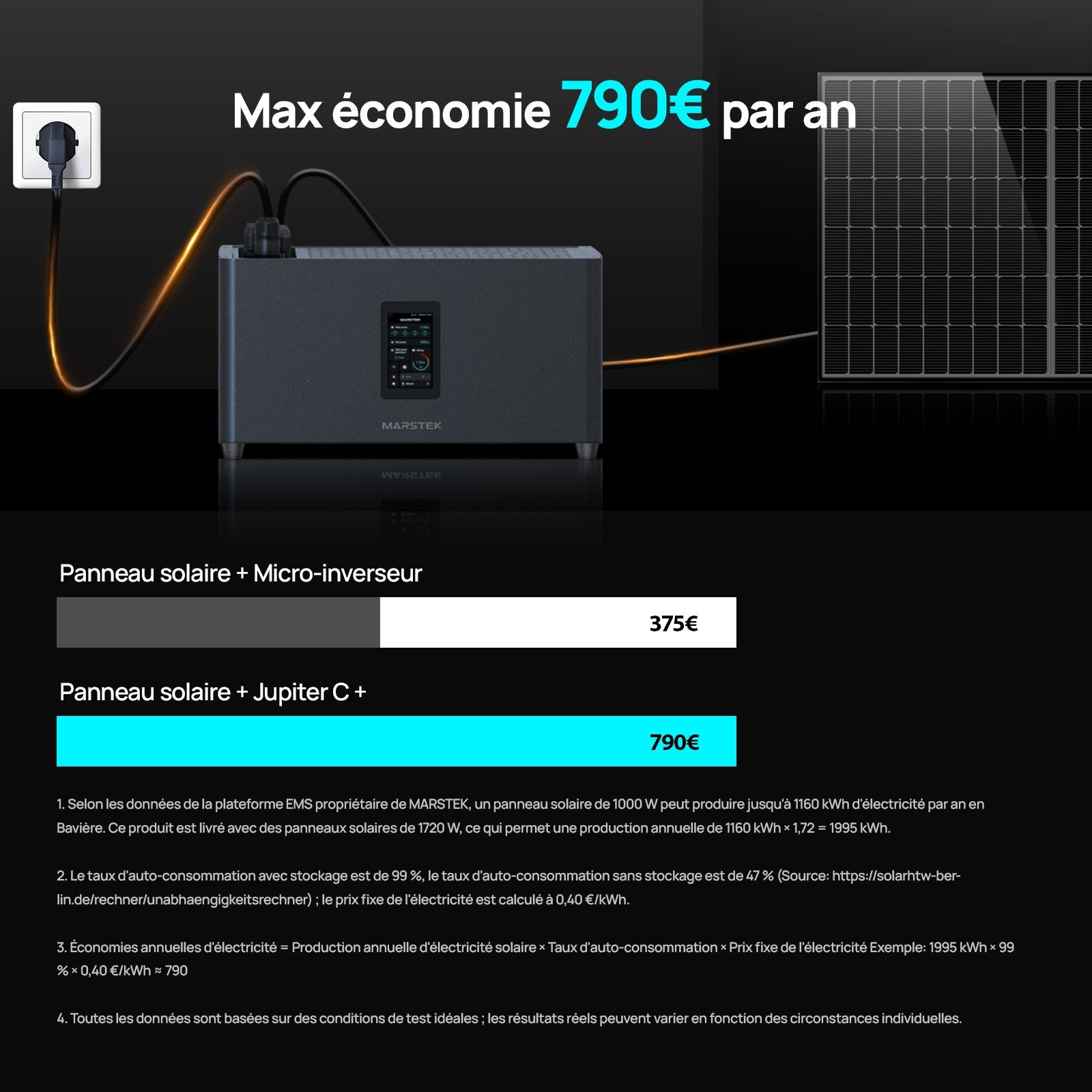 Eco-Worthy Station électrique Marstek Jupiter C+ avec stockage – Plug & Play pour balcons et jardins - eco-worthy-fr