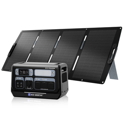 Eco-Worthy Station électrique portable — 2400W 2048 Wh - eco-worthy-fr