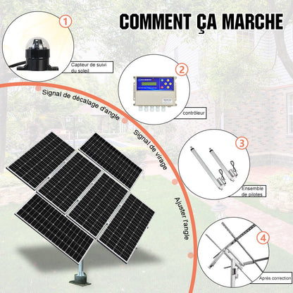 Eco-Worthy Système de support de suivi à deux axes - eco-worthy-fr