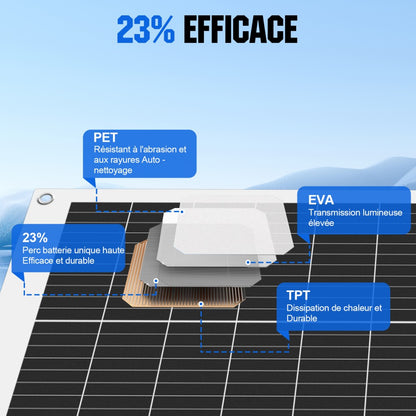 Eco-Worthy Panneau solaire mono flexible 100W 12V
