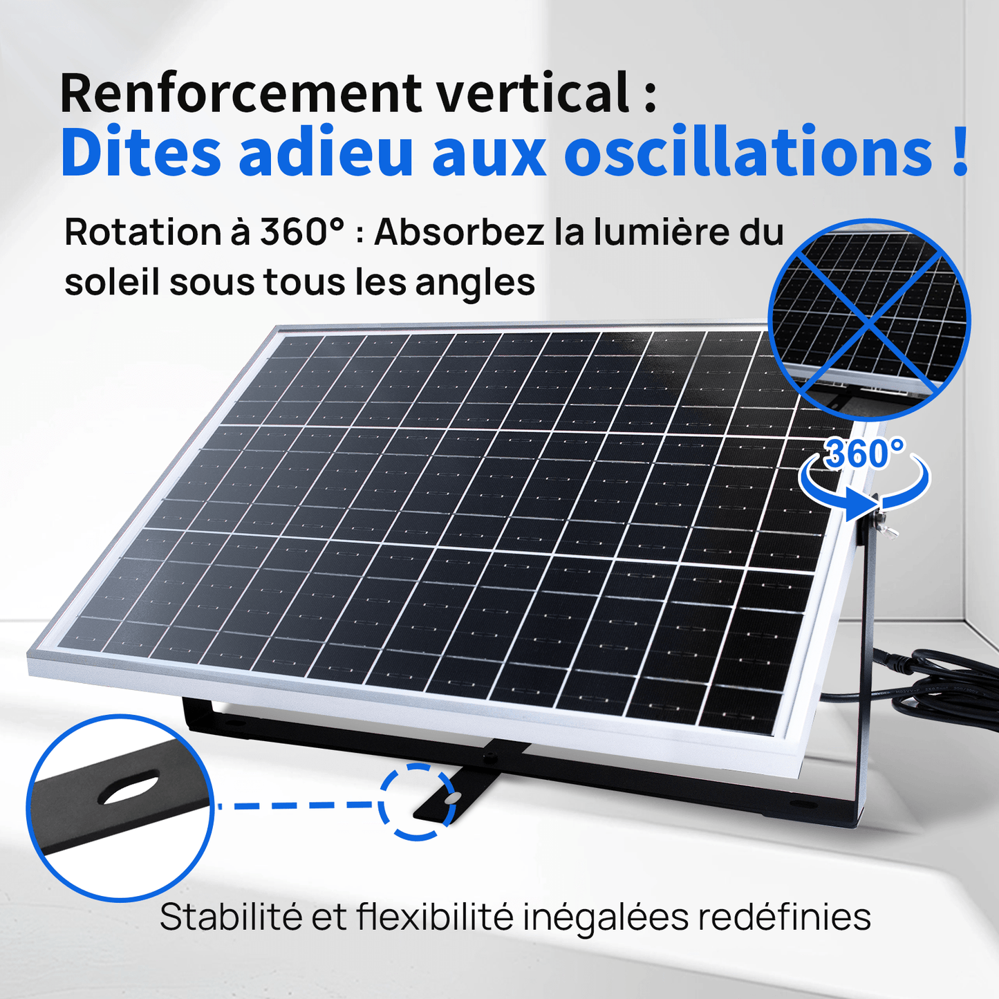 Kit de chargeur d'entretien pour panneau solaire monocristallin 25W 12V - eco-worthy-fr