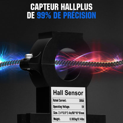 Moniteur de batterie à écran tactile 300A 3.5" avec capteur Hall pour batteries AGM et lithium (LiFePO4) - eco-worthy-fr