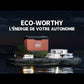 ECO-WORTHY Batterie Lithium 12V 300Ah LiFePO4 Bluetooth avec écran, 200A BMS