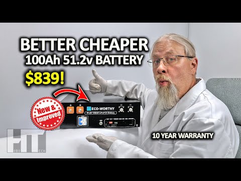 ECO-WORTHY Cubix 100 | Batterie LiFePO4 rack 48 V 100 Ah | Bluetooth & WiFi | Garantie 10 ans