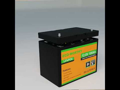 Batterie au lithium 12v100ah avec écran vidéo Bluetooth