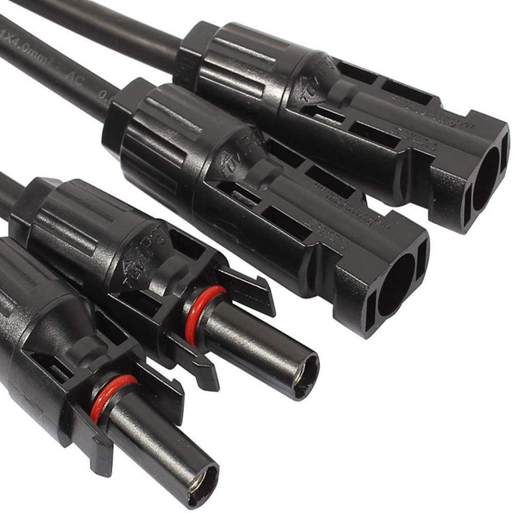 12AWG 1 paire de connecteurs de dérivation parallèles solaires MC4 Y Paire MFF et FMM - eco-worthy-fr