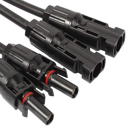 12AWG 1 paire de connecteurs de dérivation parallèles solaires MC4 Y Paire MFF et FMM - eco-worthy-fr