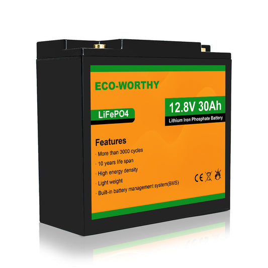 Batterie lithium LiFePO4 12V 30Ah | ECO-WORTHY