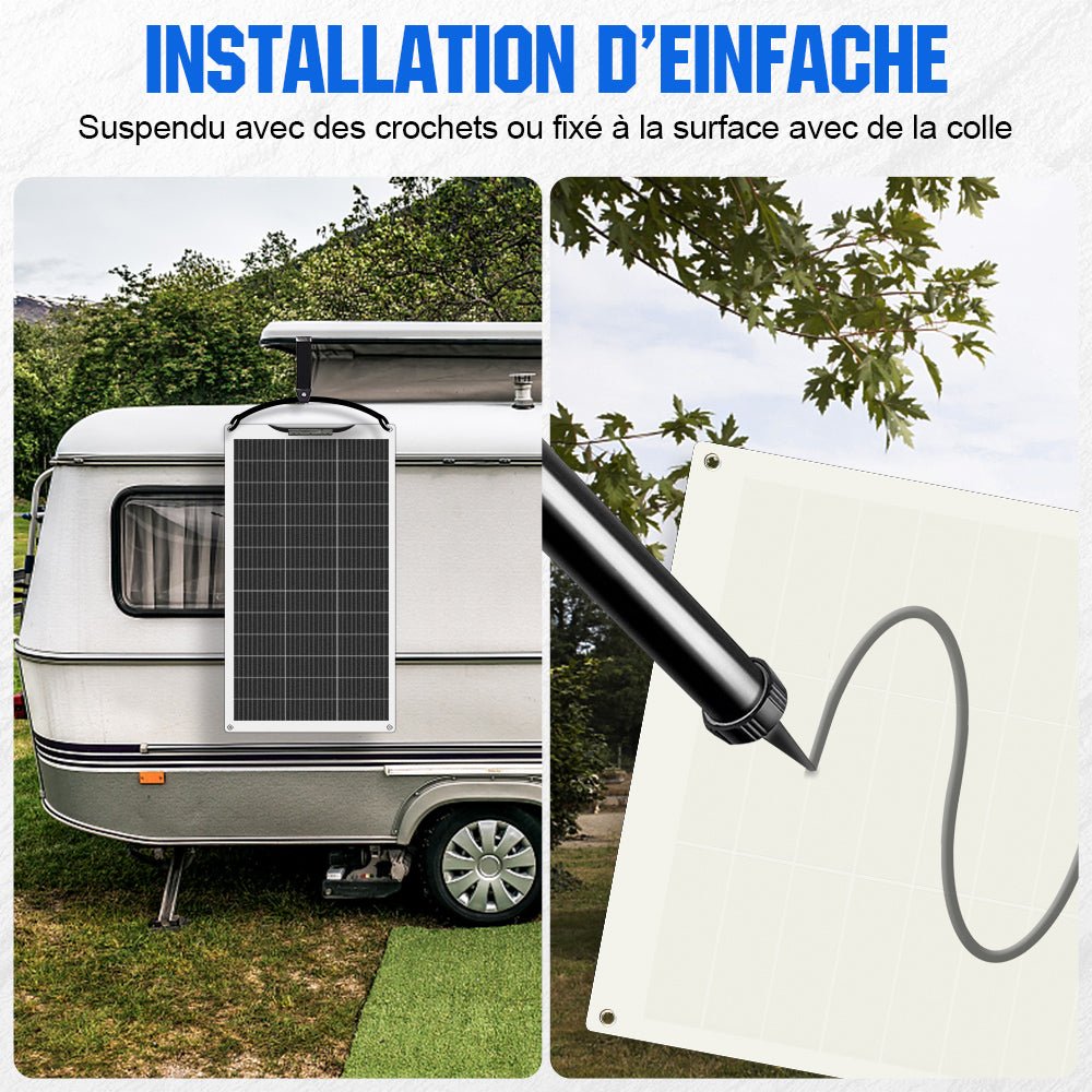 Eco-Worthy 130W 12V panneau solaire mono flexible - eco-worthy-fr