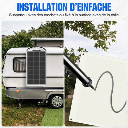 Eco-Worthy 130W 12V panneau solaire mono flexible - eco-worthy-fr