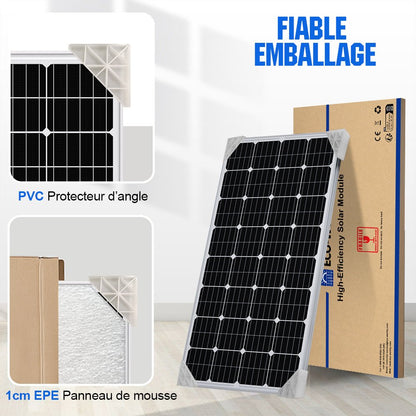Eco-Worthy panneau solaire monocristallin 170W 12V - eco-worthy-fr