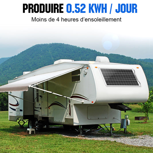 ECO-WORTHY 680W 12V kit solaire complet avec batteries pour caravanes:4x  170W panneaux solaires +