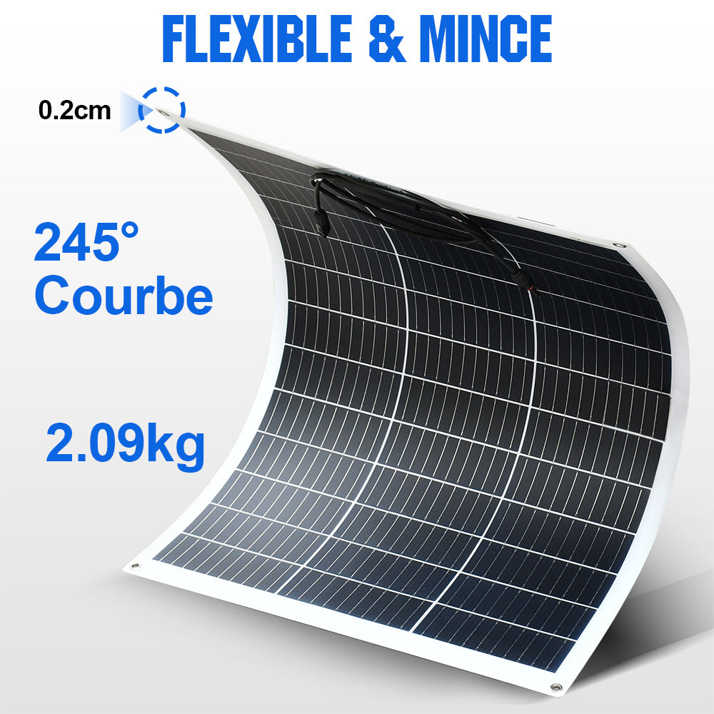 Panneau solaire mono flexible 130W 12V